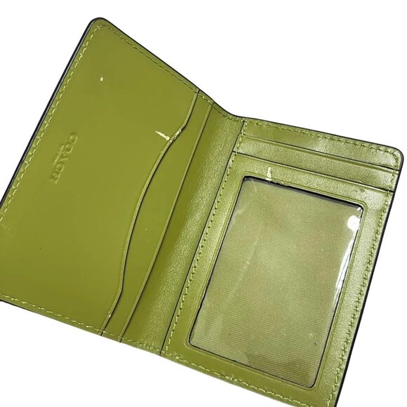 COACH - CP200 Green Leather Pass Holder - Picture 3 of 4